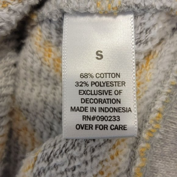 Kirra Women's Sweatshirt Hoodie Jacket Grey & Yellow Size Small - Picture 5 of 6